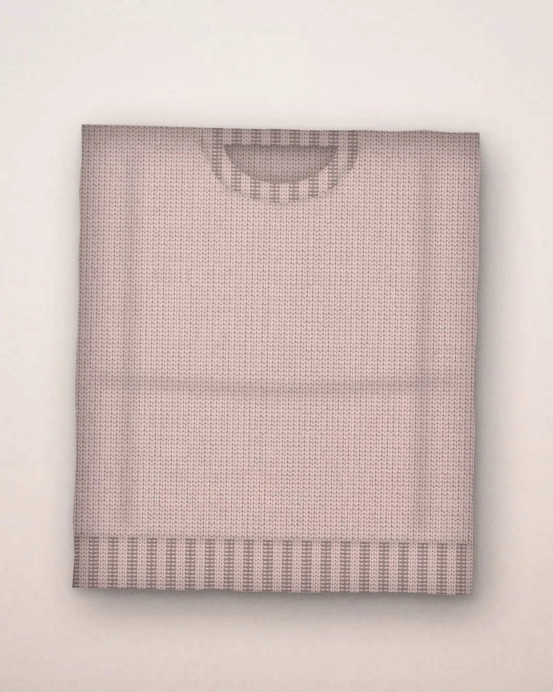 Свитер «Туман», пудрово-розовый